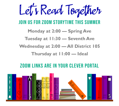 Let's Read Together Zoom Storytime logo Let's Read Together Zoom Storytime logo