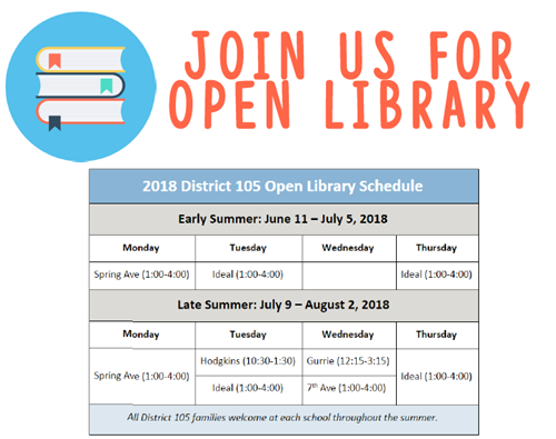 D105 Open Library Schedule in English D105 Open Library Schedule in English